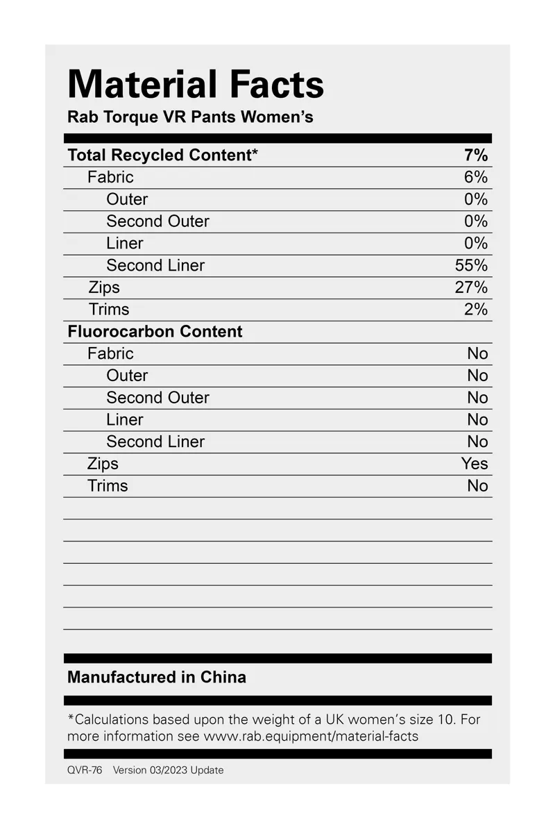 Rab Womens Torque VR Pants Beluga-5