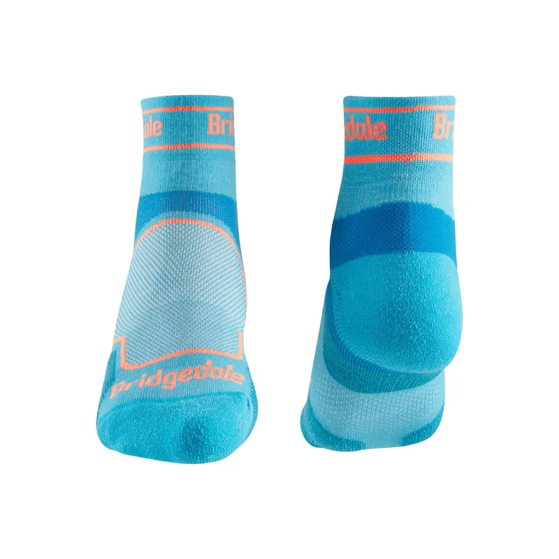 Bridgedale Womens Ultra Light T2 Coolmax Sport Low Crew Blue-1