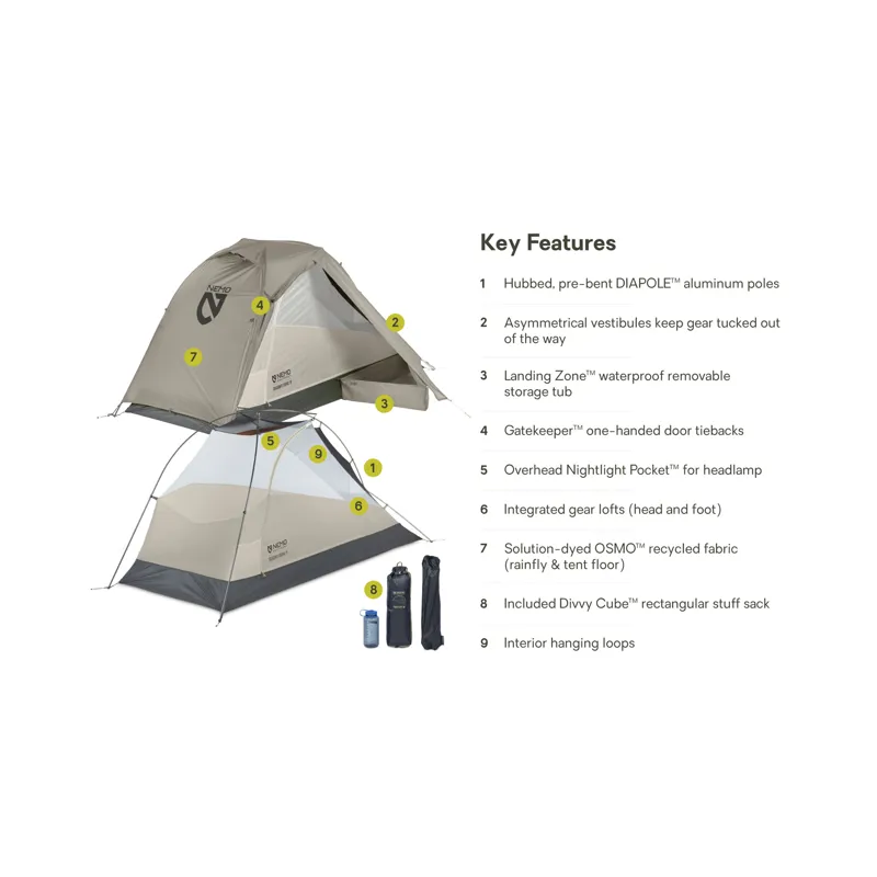 NEMO Dragonfly OSMO One Person Tent-2