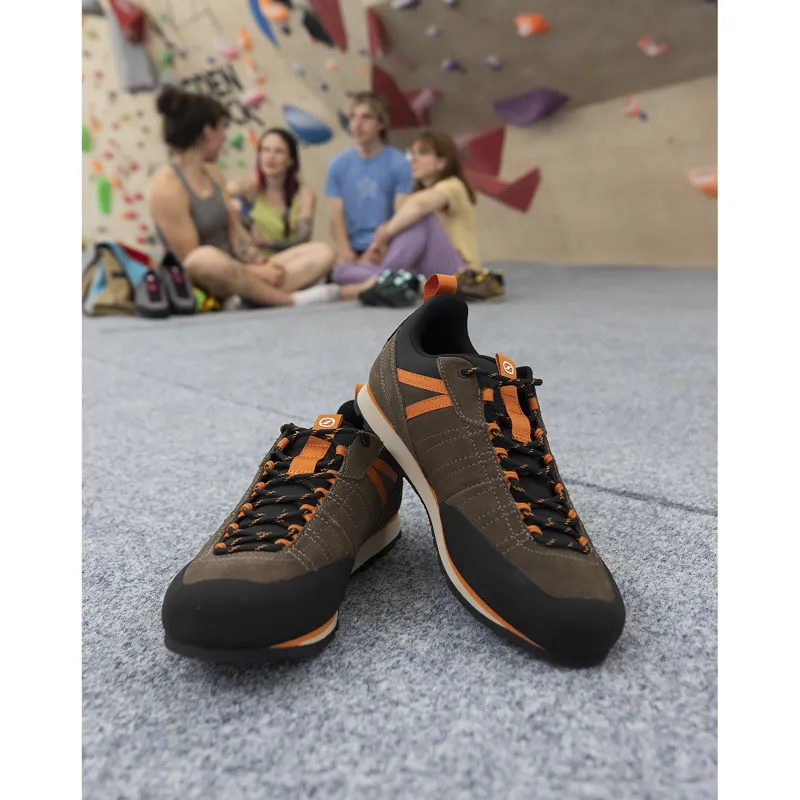Scarpa Men's Crux 2 Approach Shoes Caribou Rust Orange-6