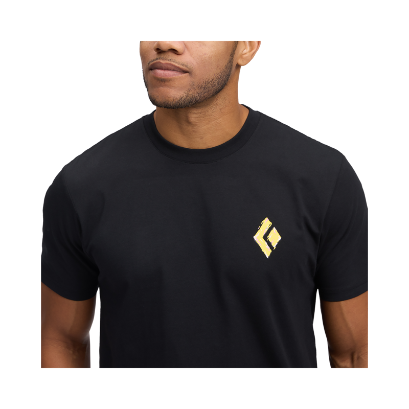 Black Diamond Men's Shredded SS T-Shirt Black-5