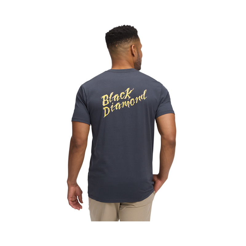 Black Diamond Men's Shredded SS T-Shirt Charcoal-4