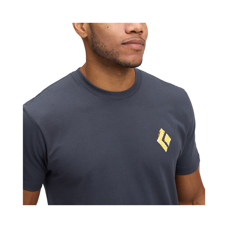Black Diamond Men's Shredded SS T-Shirt Charcoal-5
