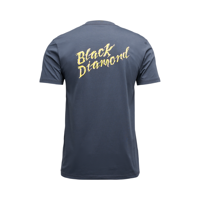 Black Diamond Men's Shredded SS T-Shirt Charcoal-1
