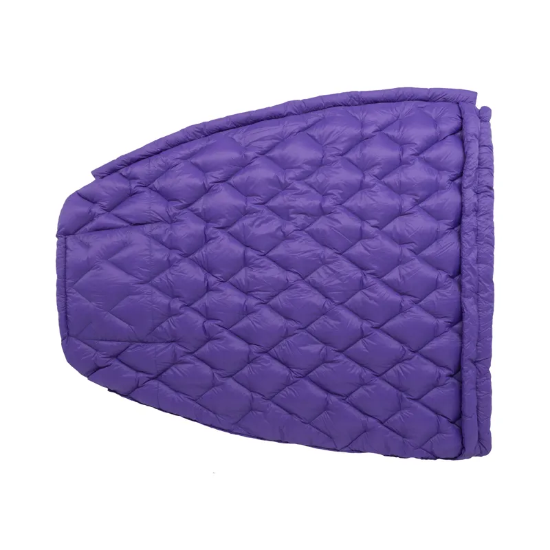 Big Agnes Fly Creek UL Zip Quilt Long Asphalt / Royal Purple-3