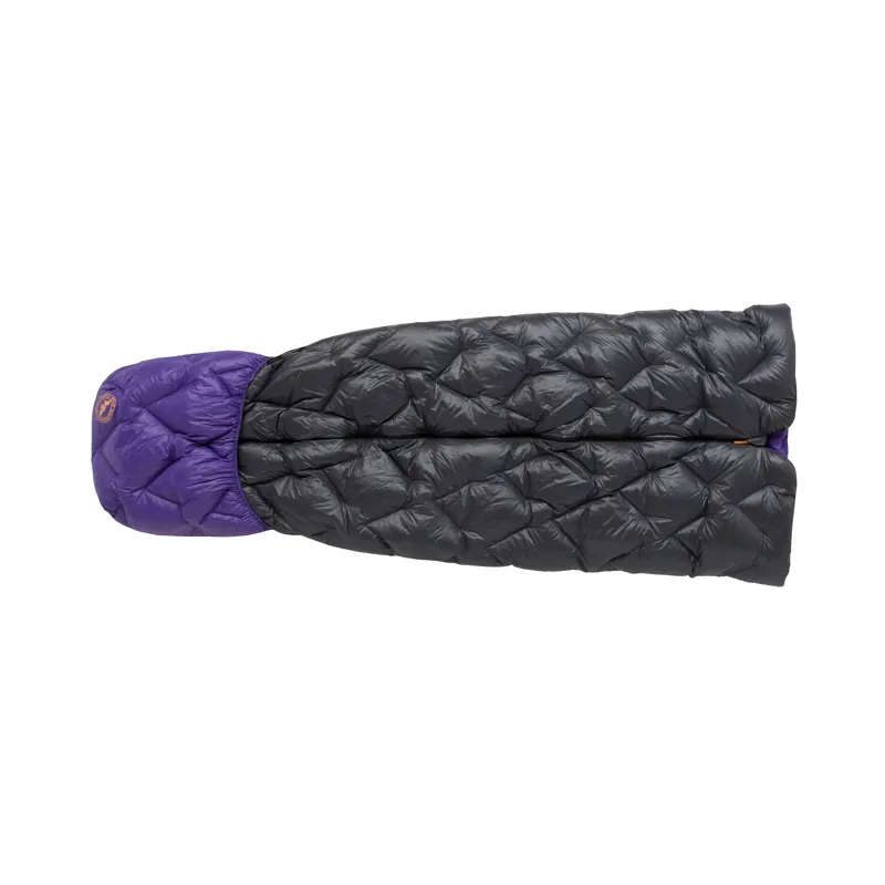 Big Agnes Fly Creek UL Zip Quilt Long Asphalt / Royal Purple-1