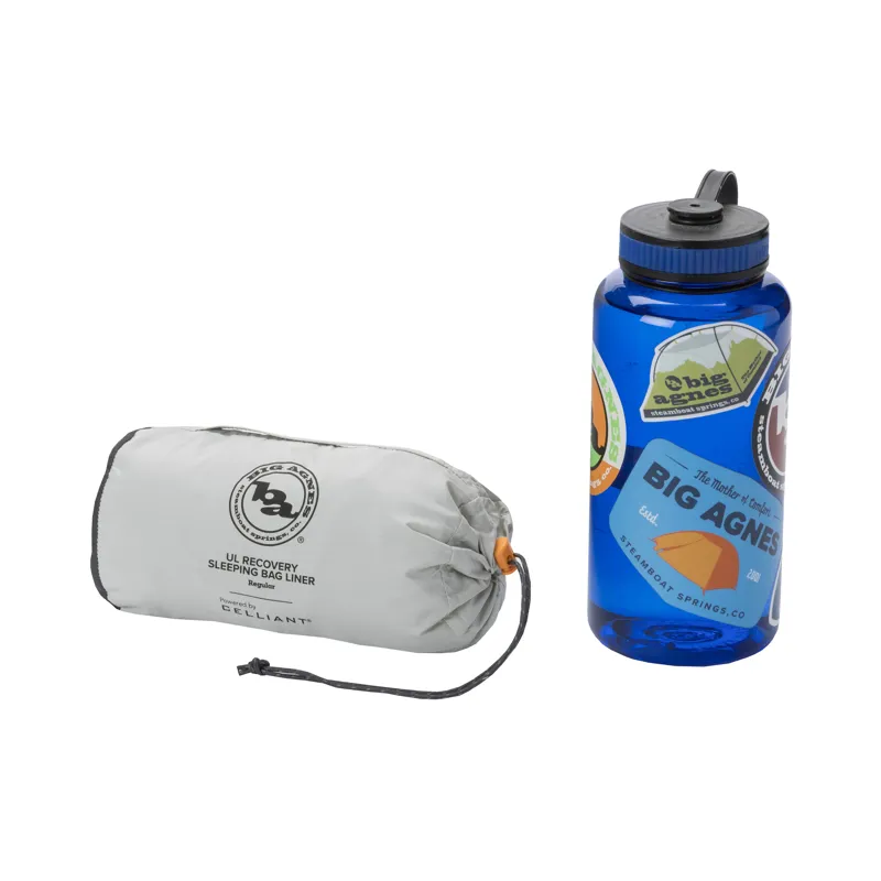 Big Agnes UL Recovery Sleeping Bag Liner Long Asphalt-2