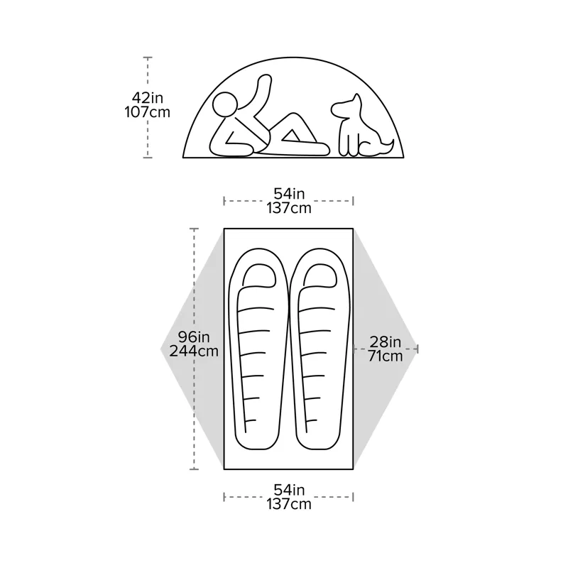 Big Agnes Copper Spur UL2 XL Lichen Green/Mercury-3