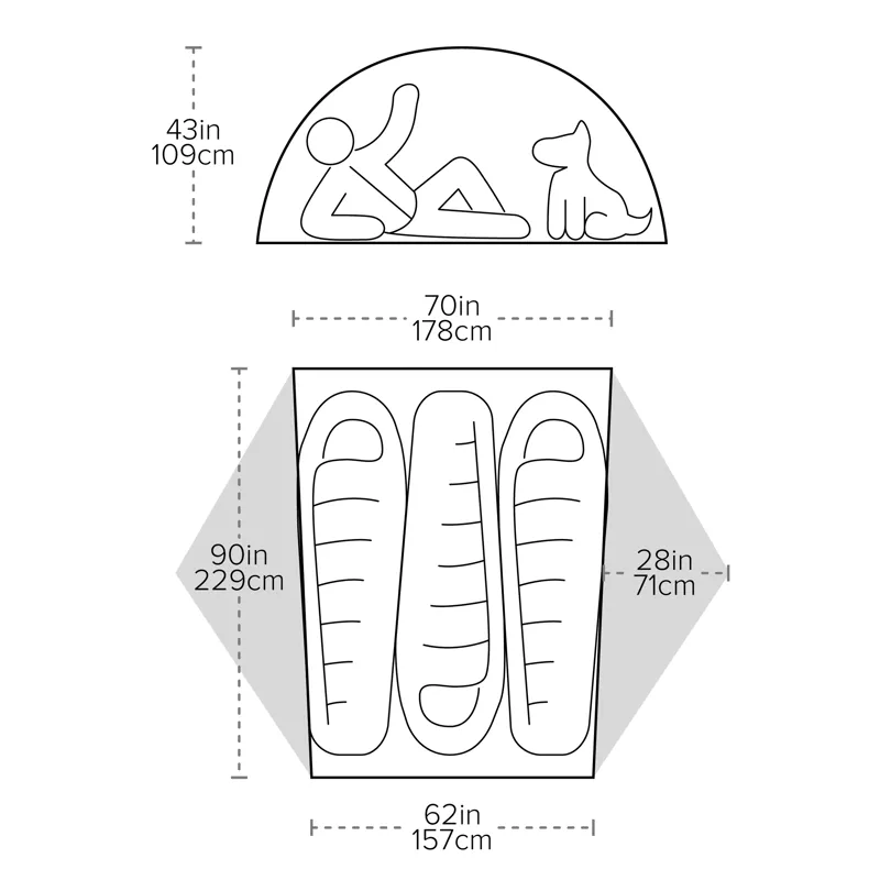 Big Agnes Copper Spur UL3 Lichen Green-7