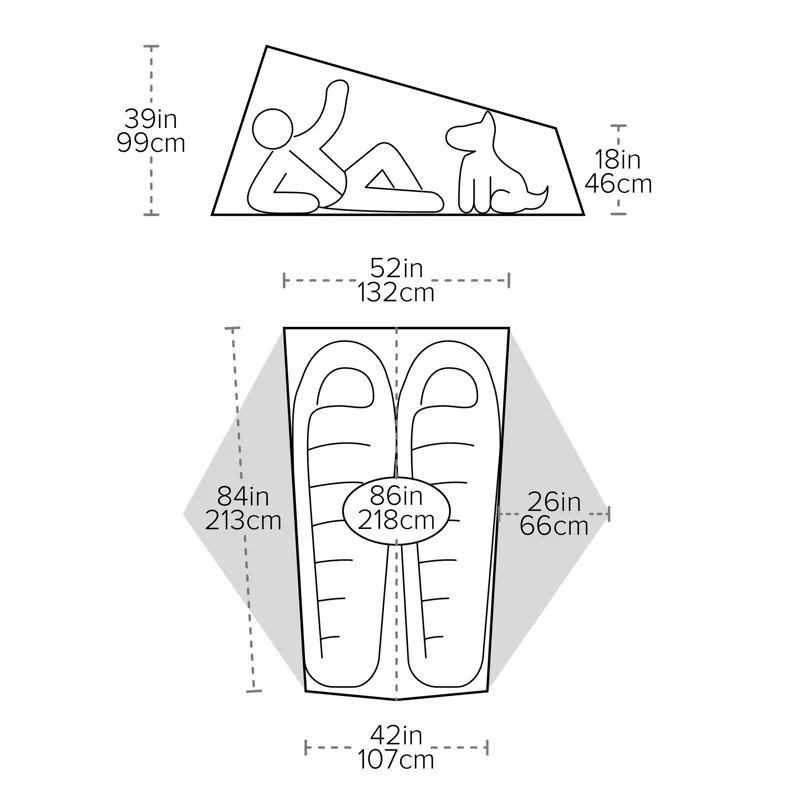 Big Agnes Tiger Wall UL2 Mercury/Evening Primrose-5