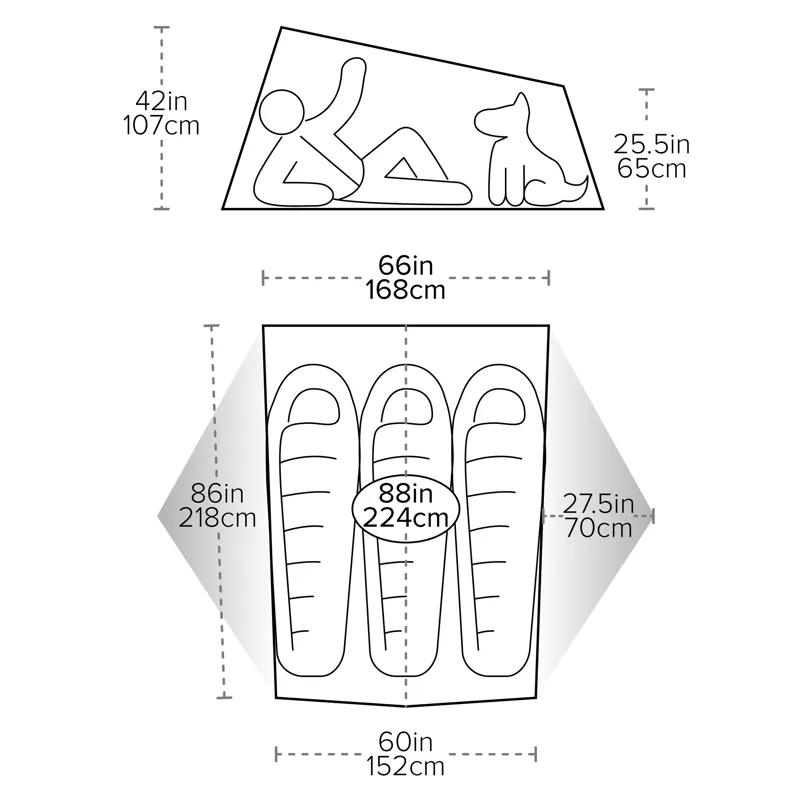 Big Agnes Tiger Wall UL3 Footprint Asphalt-1
