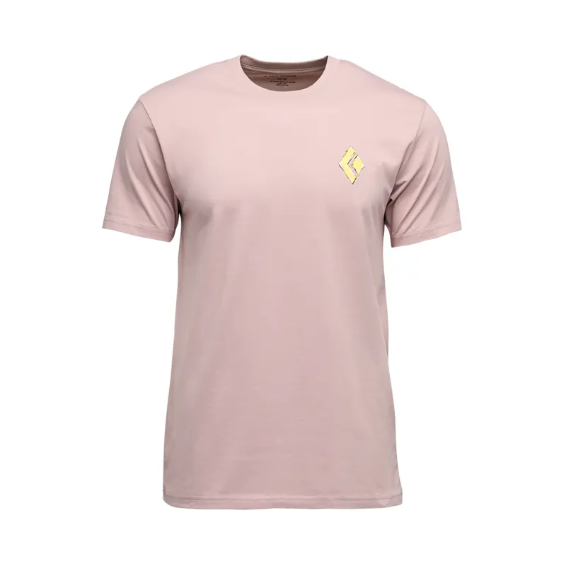 Black Diamond Men's Shredded SS Tee Pale Mauve