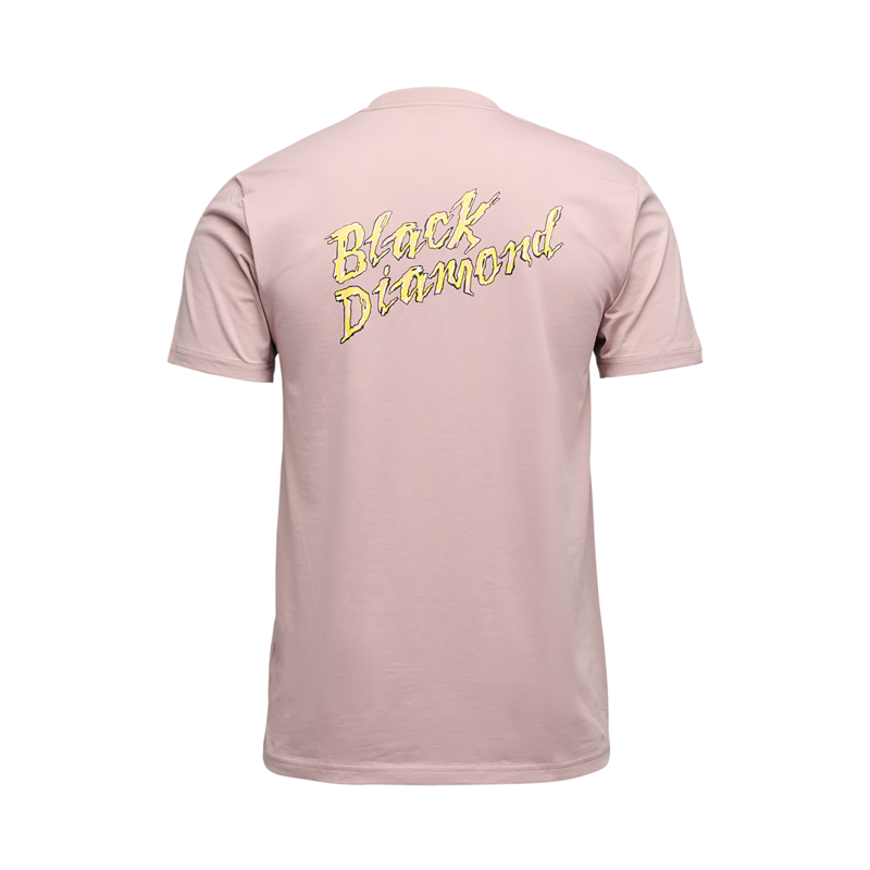 Black Diamond Men's Shredded SS Tee Pale Mauve-1