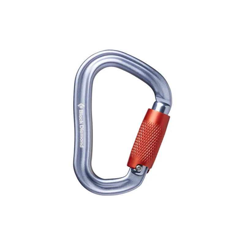 Black Diamond Pearlock Twistlock Carabiner Gray