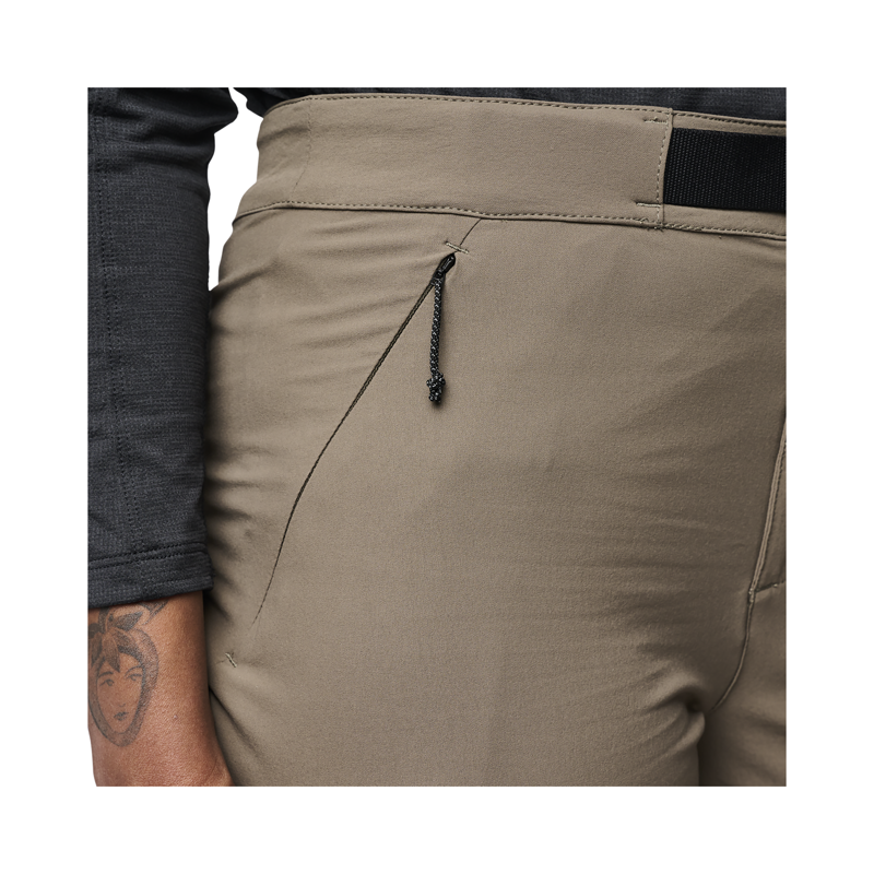 Black Diamond Women's Alpine Hybrid Pants Walnut/Anthracite-4