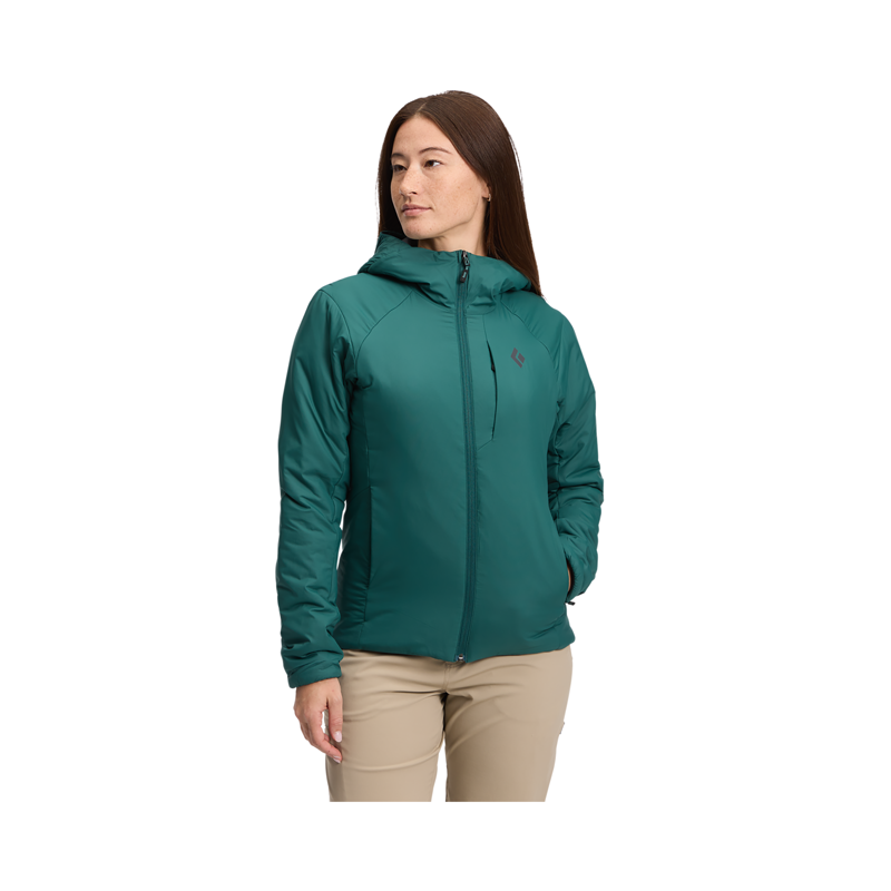 Black Diamond Women's First Light Stretch Hoodie Deep Woods-5