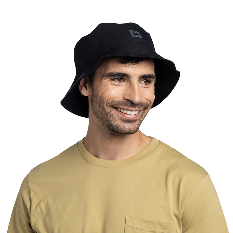 Buff Adventure Bucket Hat Solid Black-4