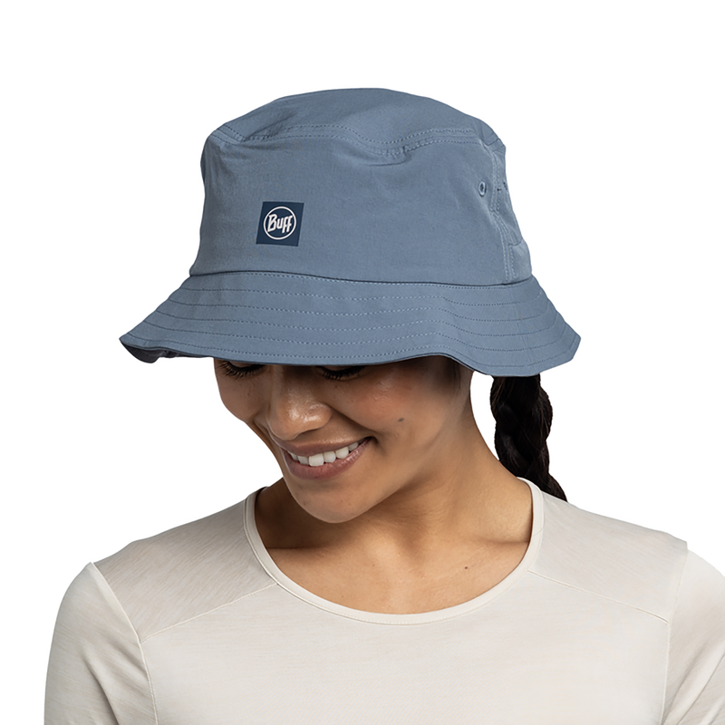 Buff Adventure Bucket Hat Solid Stone Blue-1