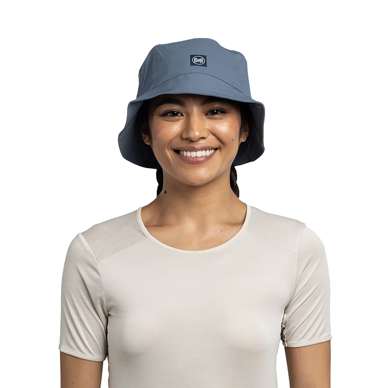 Buff Adventure Bucket Hat Solid Stone Blue-4
