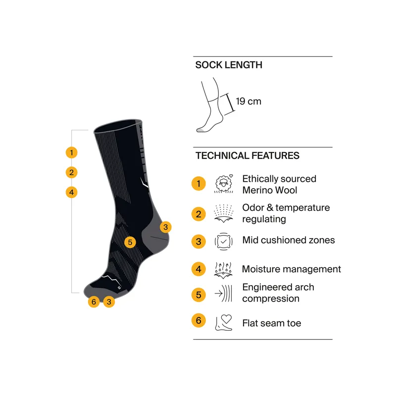 BUFF Lightweight Merino Wool Crew Graphite-3