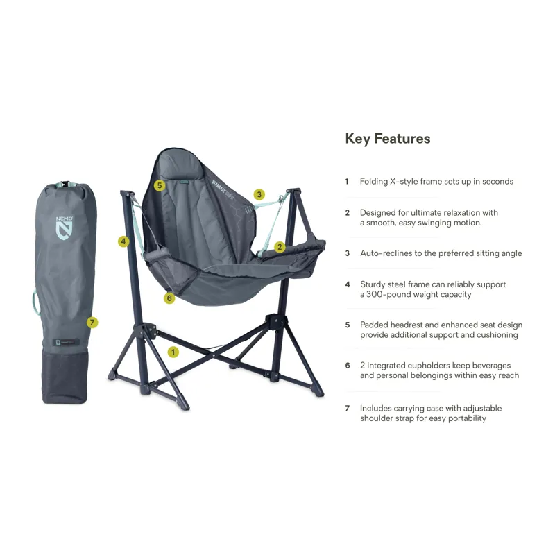 NEMO Equipment Stargaze EVO-X Camping Chair Ombre Blue-4