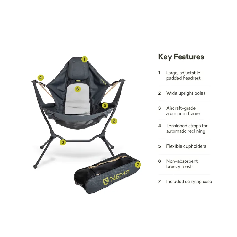 NEMO Equipment Stargaze Reclining Chair Black Pearl-11