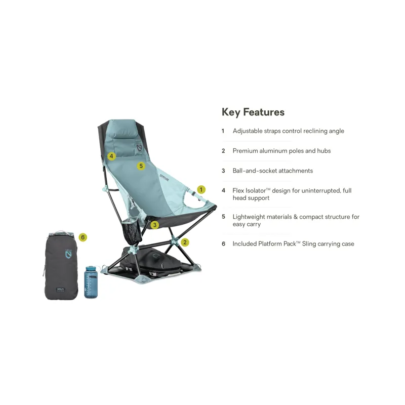 NEMO Satellite Camping Chair Arctic / Aquifer-6