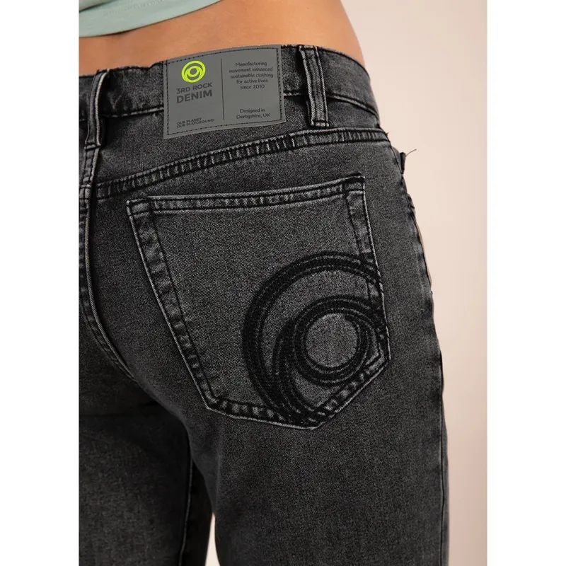 3RD Rock Unisex Jupiter Active Jeans Mid Retro Black-7