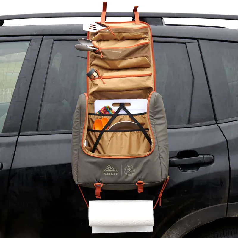 Kelty Camp Galley Deluxe Camp Kitchen Organiser  Beluga Dull Gold-2