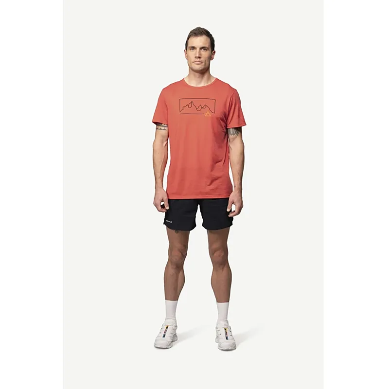 Devold Men's Active Outline T-shirt Cayenne-1