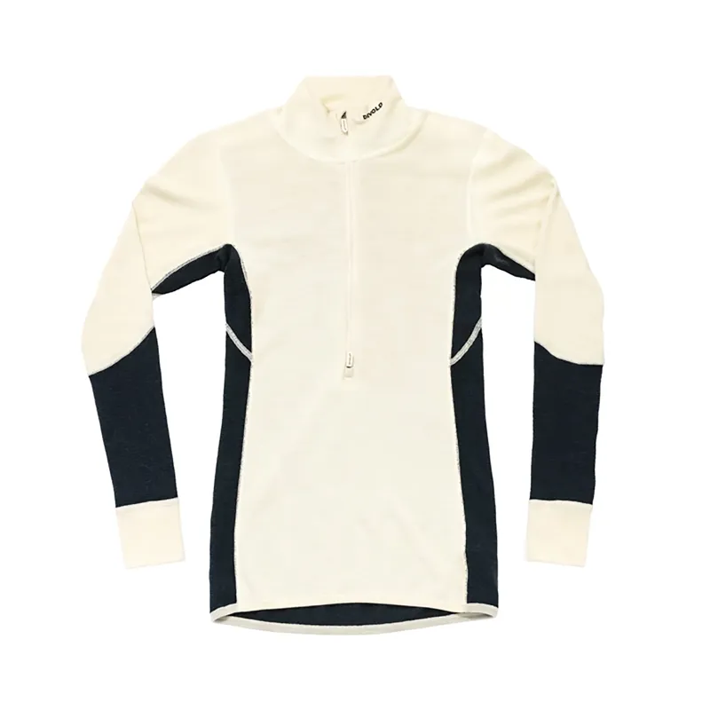 Devold Women's Wool Mesh 190 LS Zip Ink