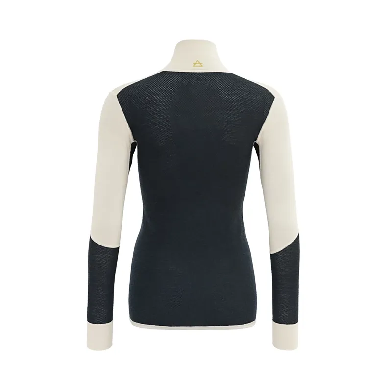 Devold Women's Wool Mesh 190 LS Zip Ink-1