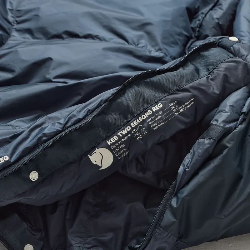 Fjallraven Keb Two Seasons Sleeping Bag Navy - Regular-8