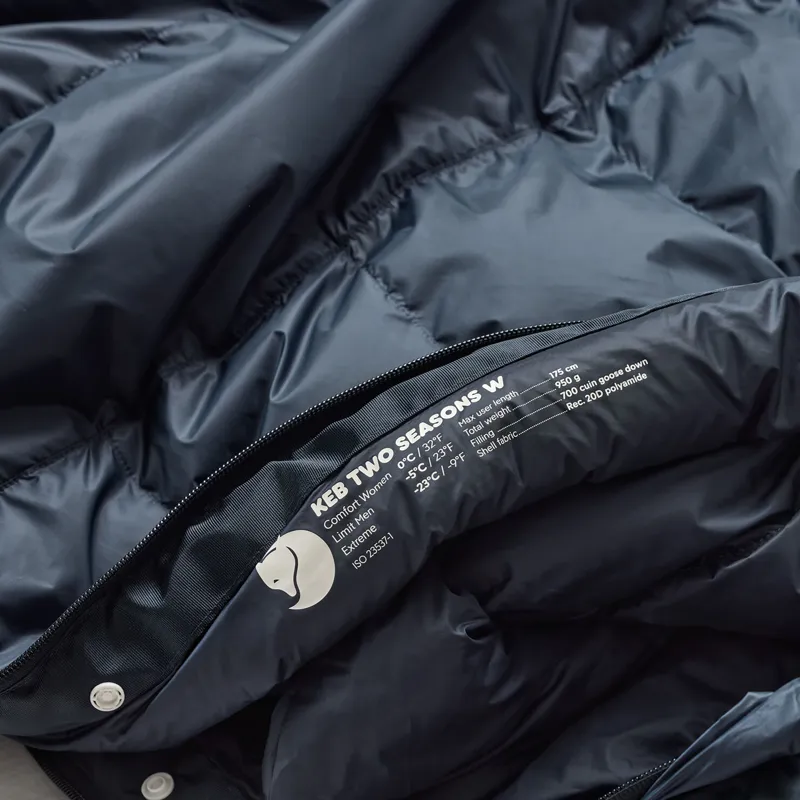 Fjallraven Women's Keb Two Seasons Sleeping Bag Navy-11