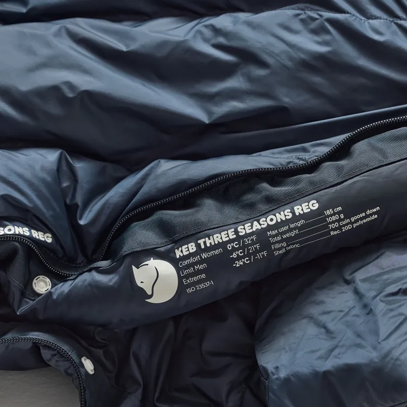 Fjallraven Keb Three Seasons Sleeping Bag Navy - Regular-3