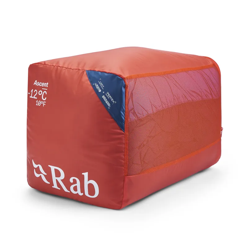 Rab Men's Ascent -12C / 10F Sleeping Bag - Long - Left Zip Tempest Blue/ Maya Blue-3