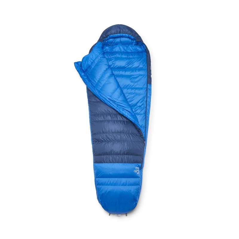 Rab Men's Ascent -12C / 10F Sleeping Bag - Regular - Left Zip Tempest Blue/ Maya Blue-1
