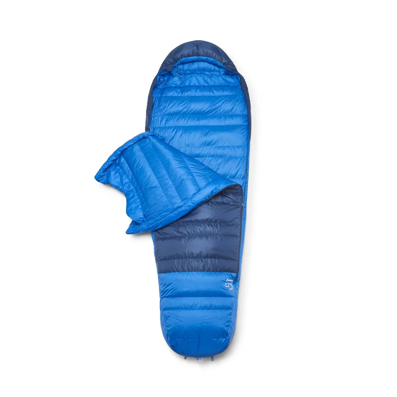 Rab Men's Ascent -12C / 10F Sleeping Bag - Regular - Left Zip Tempest Blue/ Maya Blue-2