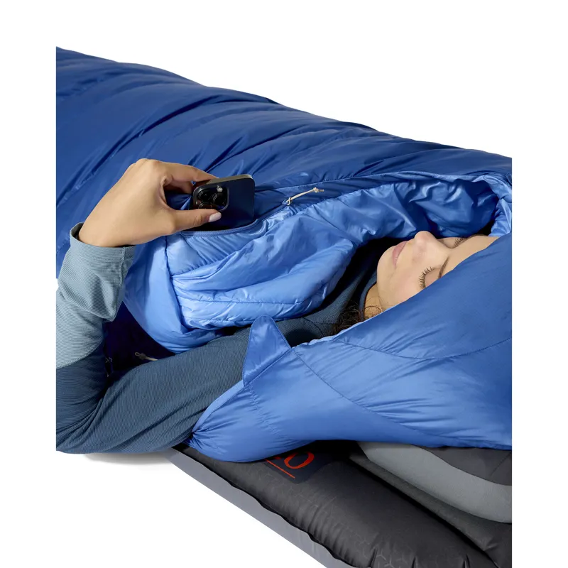 Rab Women's Ascent -12C/ 10F Sleeping Bag - Regular - Right Zip Dark Bluebird/ Bluebird-4