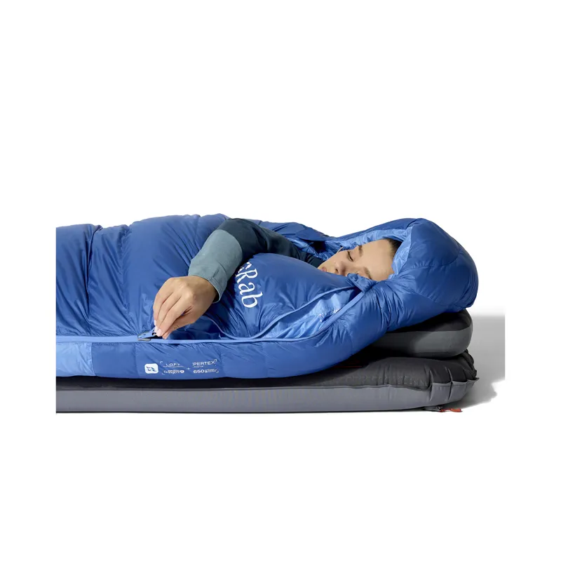 Rab Women's Ascent -12C/ 10F Sleeping Bag - Regular - Right Zip Dark Bluebird/ Bluebird-8