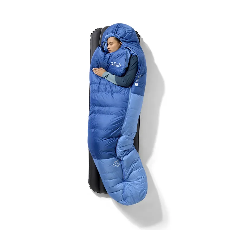 Rab Women's Ascent -12C/ 10F Sleeping Bag - Regular - Right Zip Dark Bluebird/ Bluebird-6