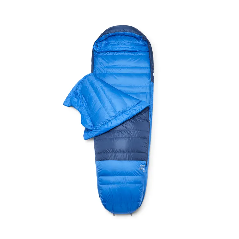Rab Men's Ascent -18C / 0F Sleeping Bag - Long- Left Zip Tempest Blue/ Maya Blue-1