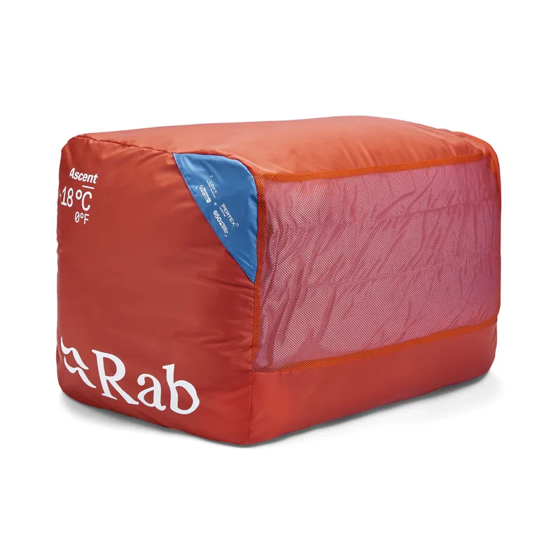 Rab Women's Ascent -18C / 0F Sleeping Bag - Long - Right Zip Dark Bluebird/ Bluebird-3