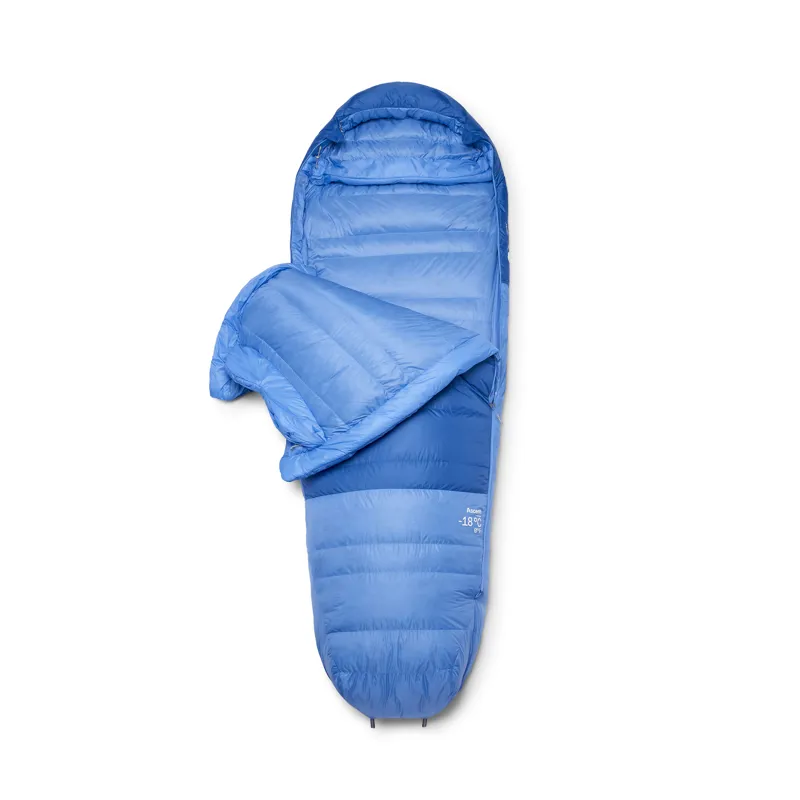 Rab Women's Ascent -18C / 0F Sleeping Bag - Long - Right Zip Dark Bluebird/ Bluebird-2