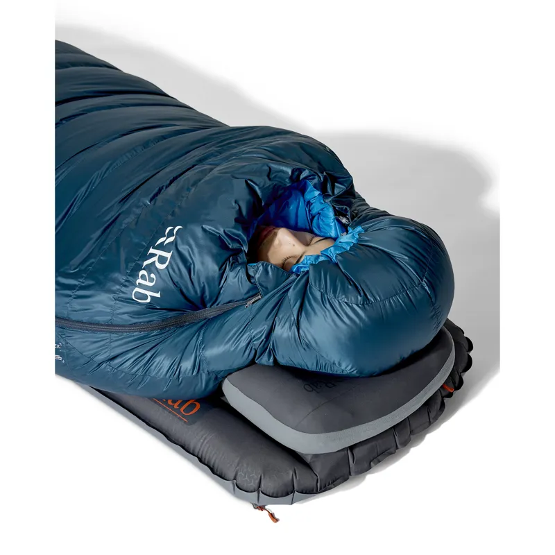 Rab Men's Ascent -24C / -11F Sleeping Bag - Long - Left Zip Tempest Blue/ Maya Blue-7