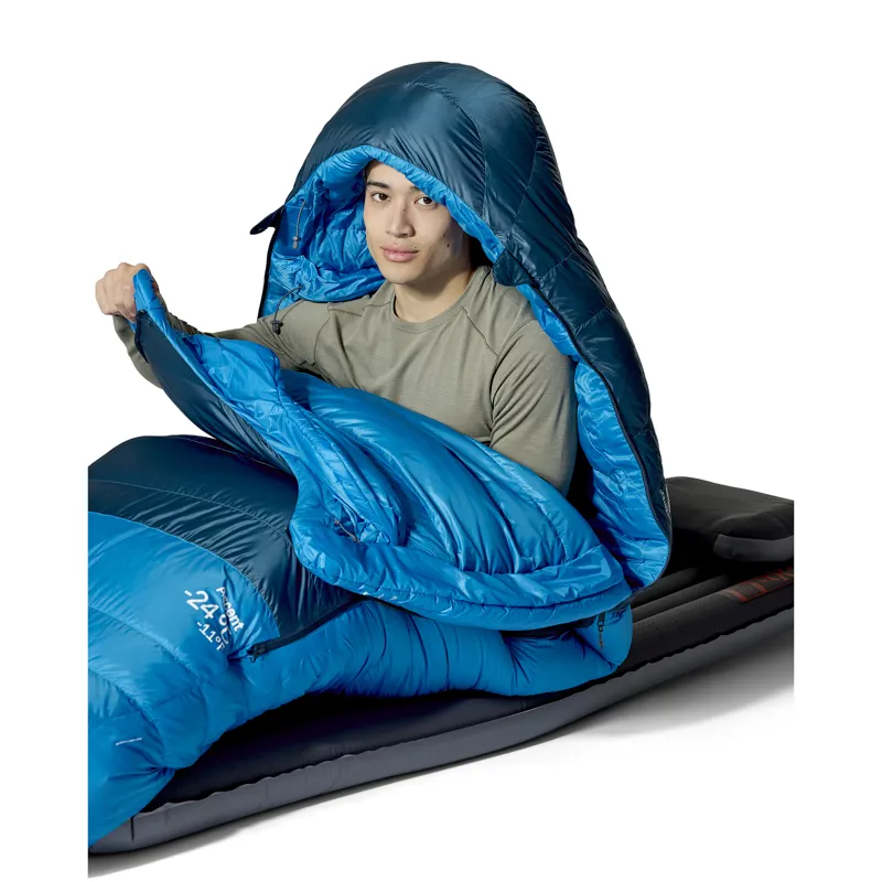Rab Men's Ascent -24C / -11F Sleeping Bag - Regular - Left Zip Tempest Blue/ Maya Blue-5