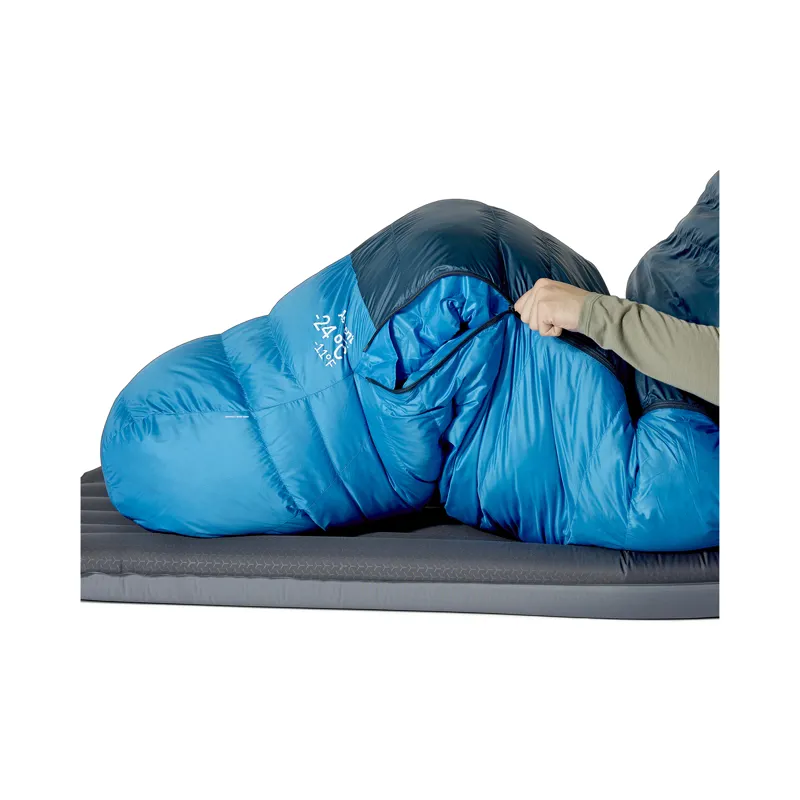 Rab Men's Ascent -24C / -11F Sleeping Bag - Regular - Left Zip Tempest Blue/ Maya Blue-6