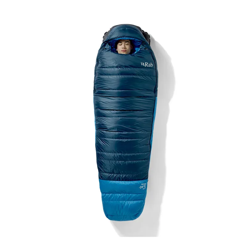 Rab Men's Ascent -24C / -11F Sleeping Bag - Regular - Left Zip Tempest Blue/ Maya Blue-7