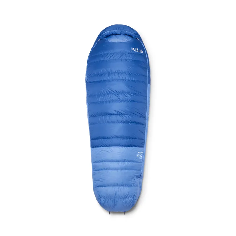 Rab Women's Ascent -24C / -11F Sleeping Bag - Long - Right Zip Dark Bluebird/ Bluebird