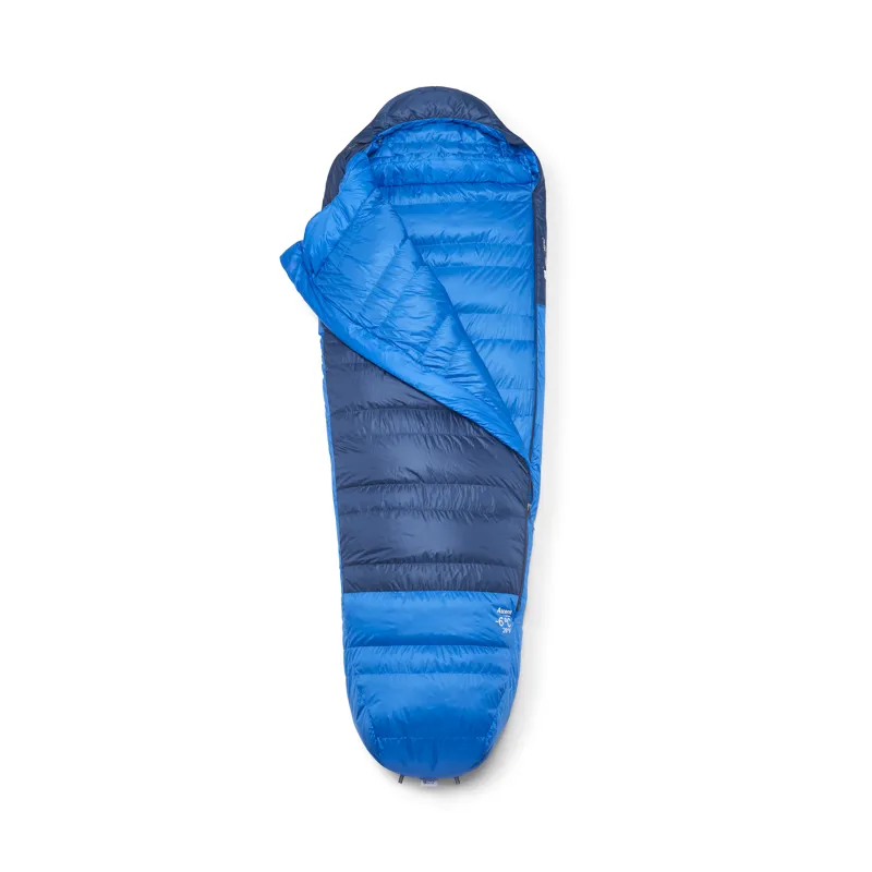 Rab Men's Ascent -6C / 20F Sleeping Bag - Long Wide - Left Zip Tempest Blue/ Maya Blue-1